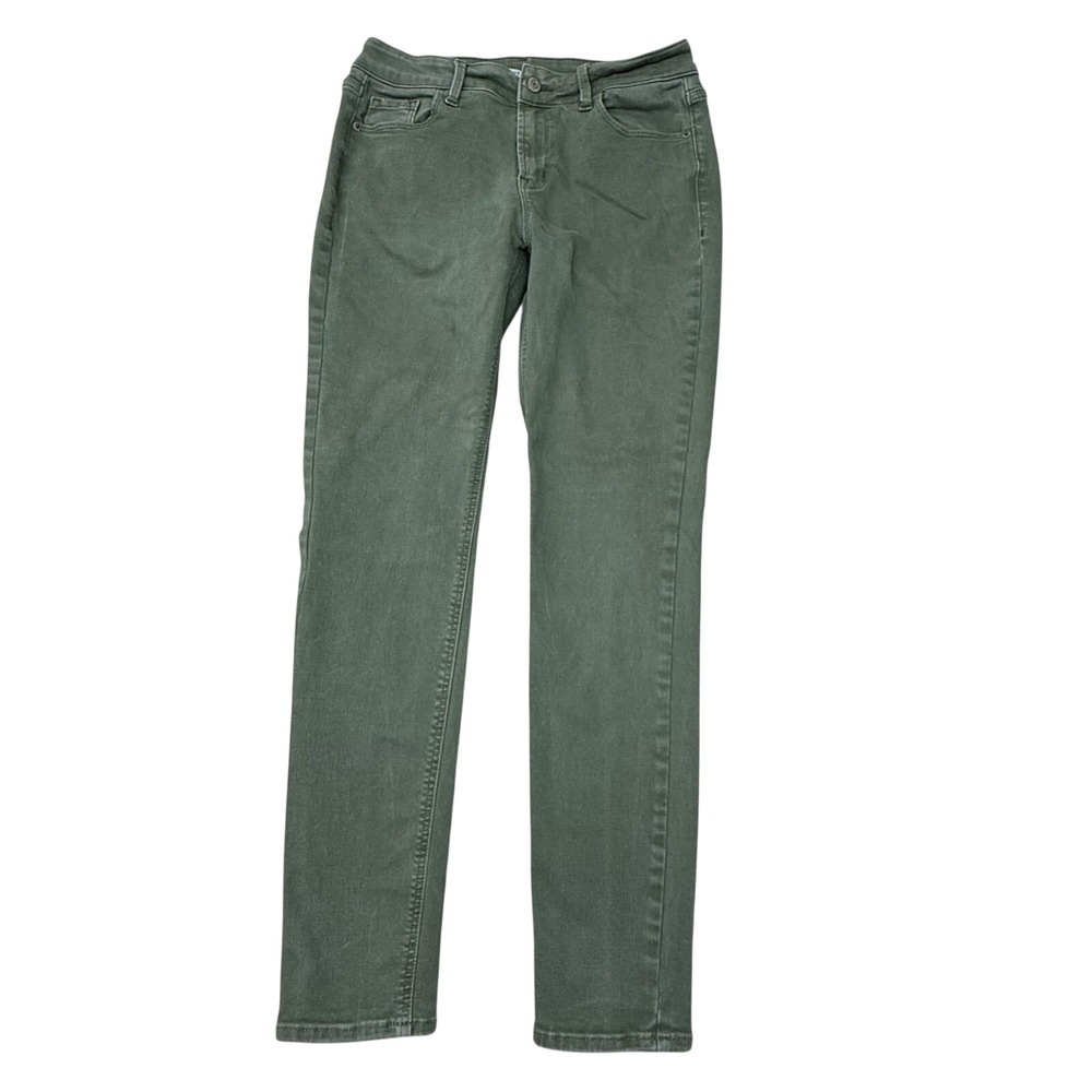 Old Navy Rockstar Super Skinny Mid Rise Jeans‎ Olive Green Womens sz 8